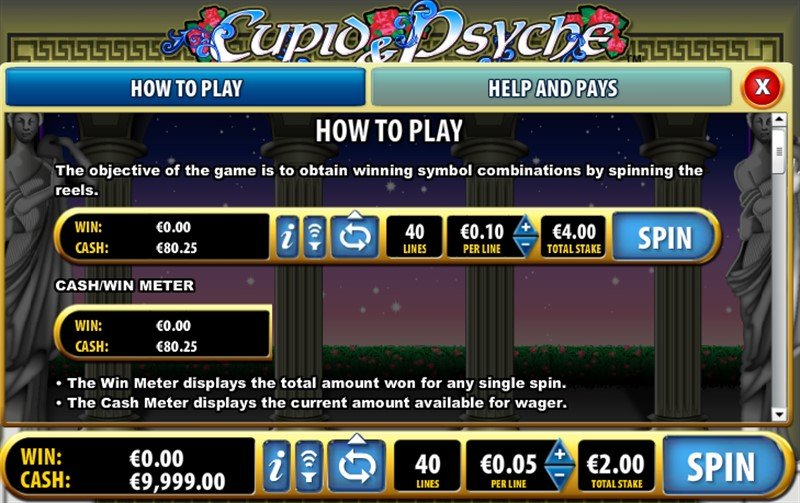 Cupio s Psyche информация о игровом слоте