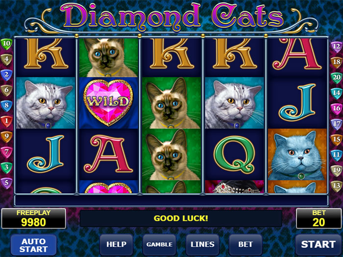 игровой автомат diamond cats