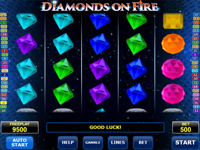 Diamonds on fire игровые автоматы
